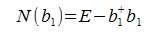N(b1)=E-b1^+b1